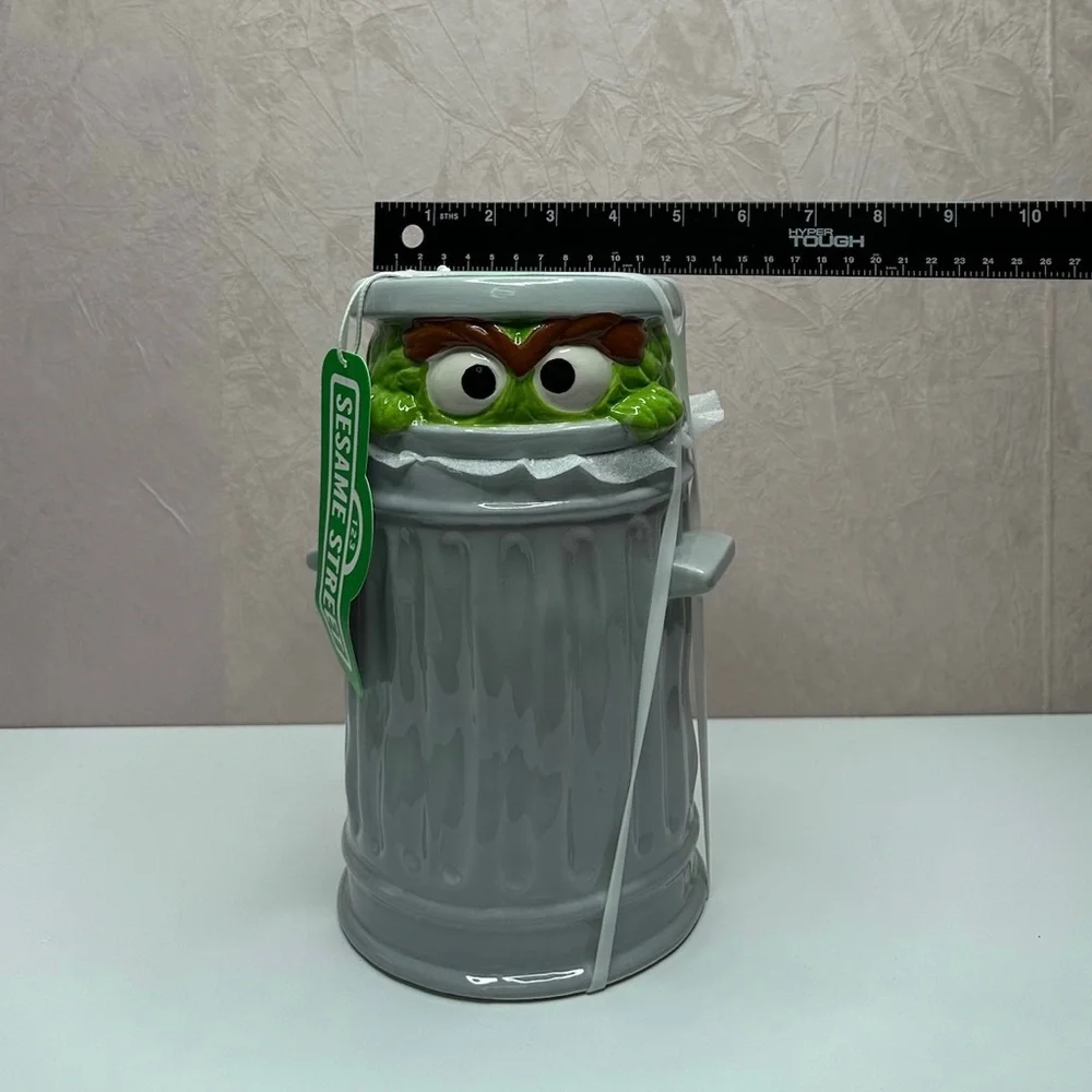 Sesame Street Gray and Green Cookie Jar - Picture 3 of 10